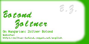 botond zoltner business card